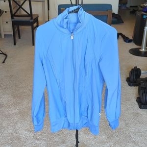 Cherokee infinity scrub jacket size M ciel blue
